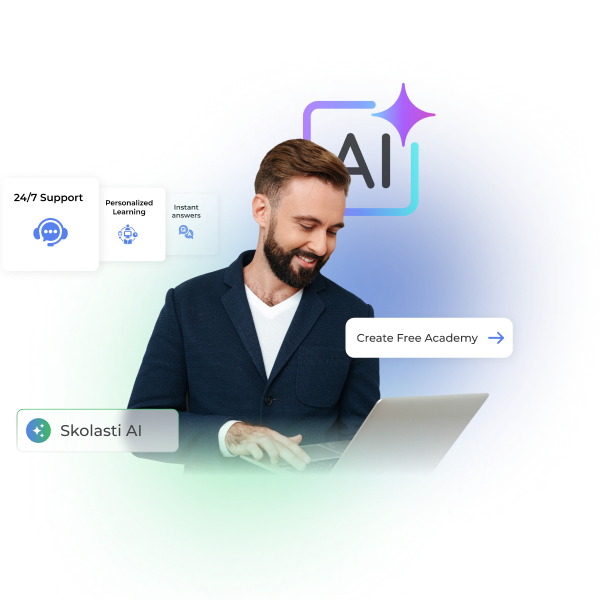 AI assistant helping with course learning