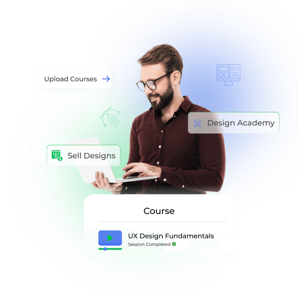 Creative design workspace and digital art tools