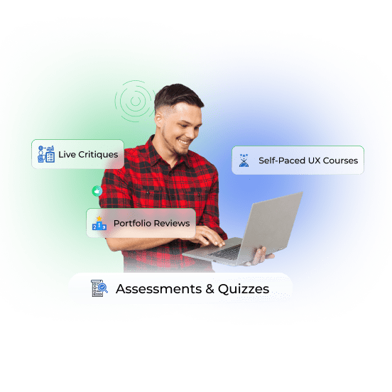 Diverse creative formats including live critiques and design reviews