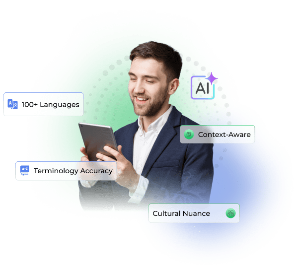 AI-powered translation interface